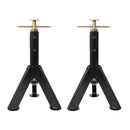 RV Adjustable Telescoping Stabilizer Jack Stand Supports Stabilizer, 16" To 30" (Set of 2) - Black