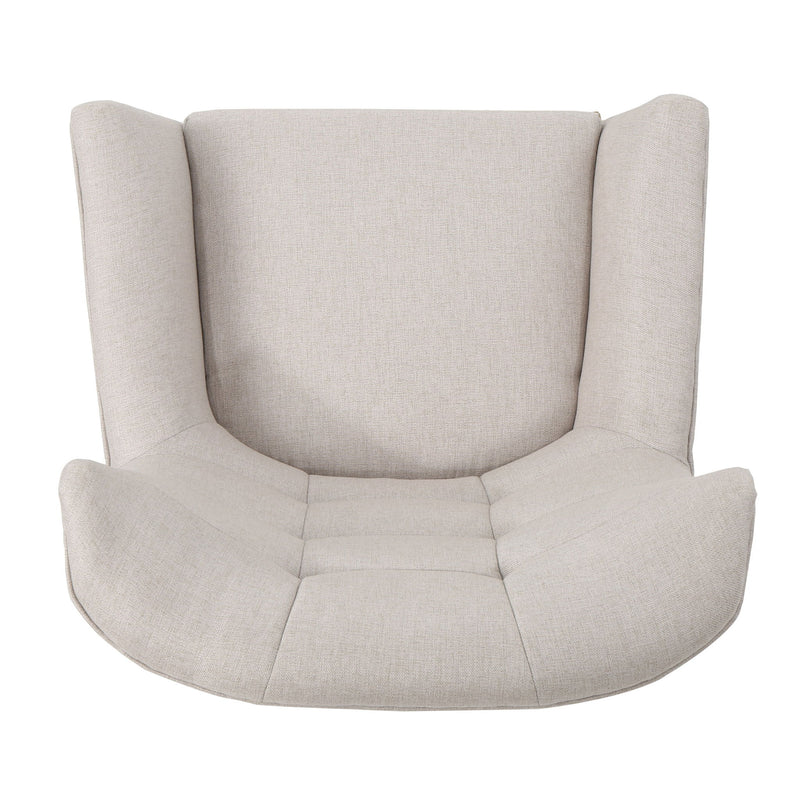 Club Chair With Rubberwood Legs