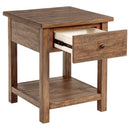 Payne - 1 Drawers Wood End Table with Shelf