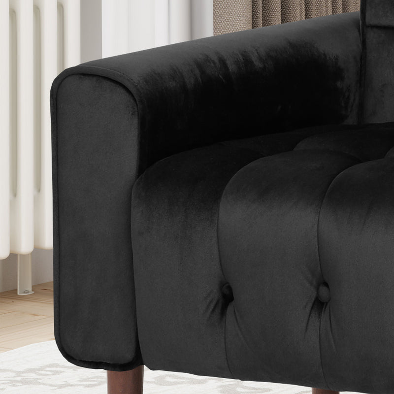 Comfy Arm Chair With Tufted Back, Modern For Living Room, Bedroom And Study