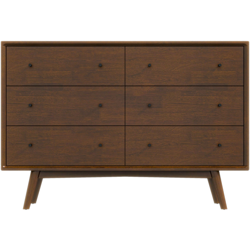 Caroline - Mid Century Modern Solid Wood Dresser - Dark Brown
