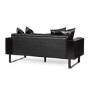 Contemporary Oversized Loveseat With Accent Pillow