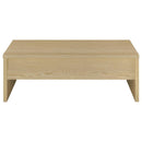 Canoga - Engineered Wood Lift Top Coffee Table - Light Oak
