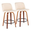 Toriano - Mid Century Modern, Counter Stool (Set of 2)