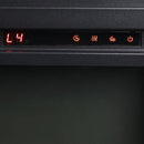 Noralie - Fireplace - Mirrored & Faux Diamonds - 42" - Atlantic Fine Furniture Inc