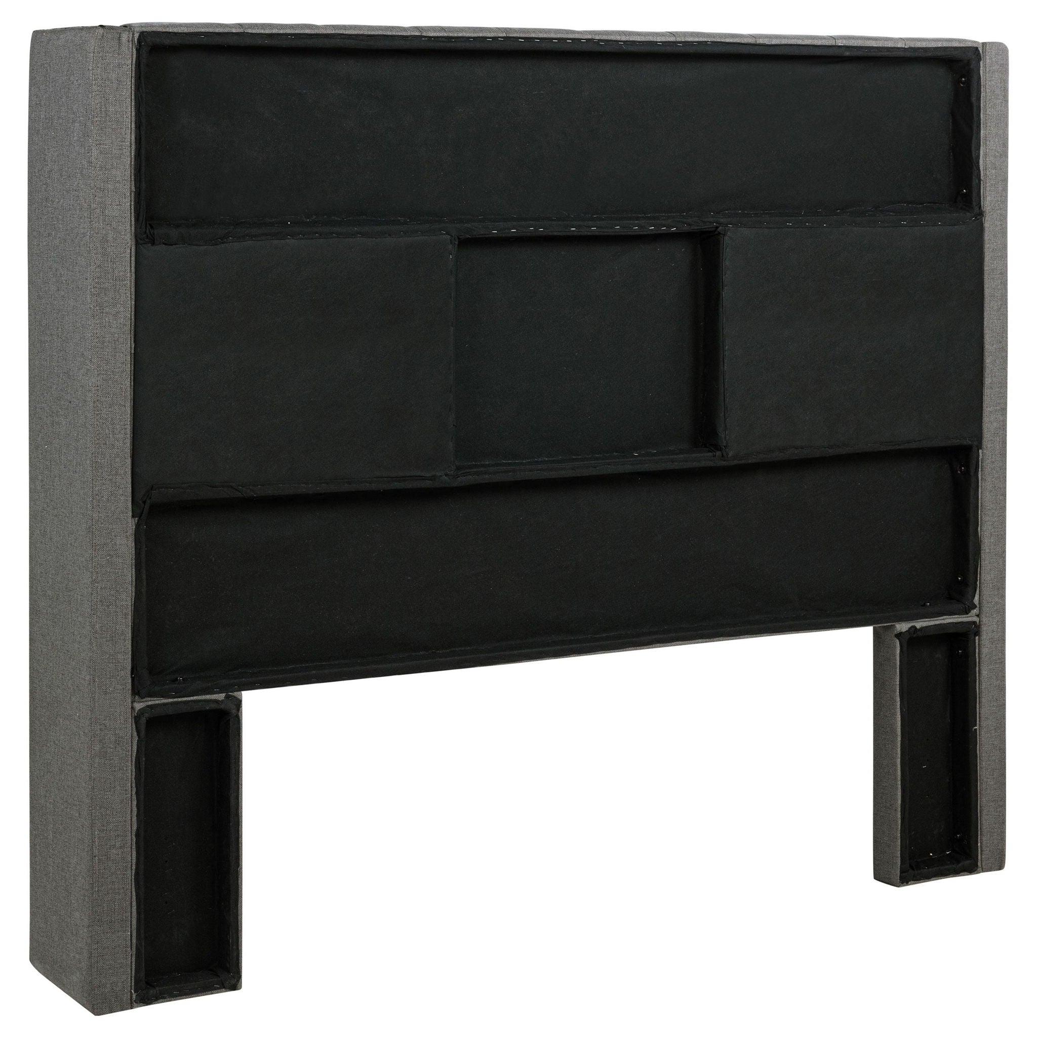 Bancroft Upholstered Full Wingback Headboard Grey