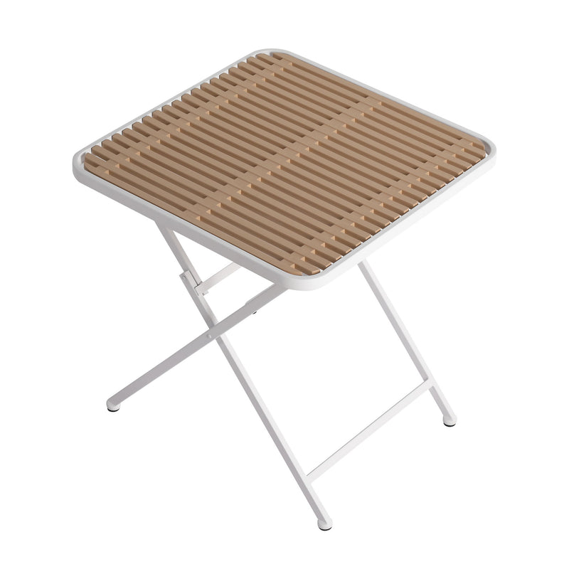 4 Piece Set Of Modern Designed Single Chairs With Folding Square Table