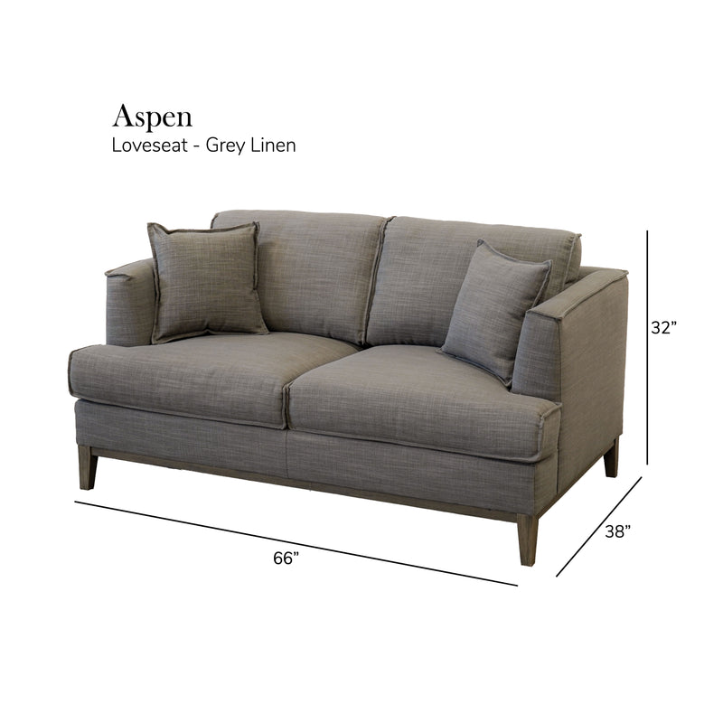 Aspen - Linen Loveseat