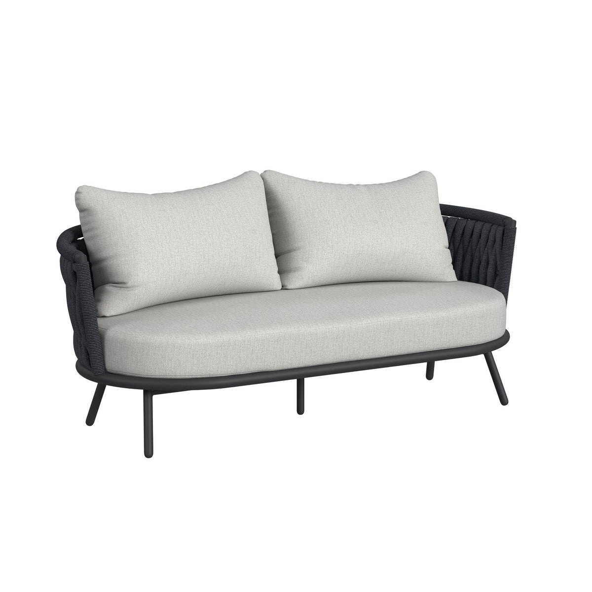 Bali Loveseat With Olefin in Dark Gray by Elements International