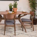 Elegant Fabric Dining Chair With Cushioned Seat