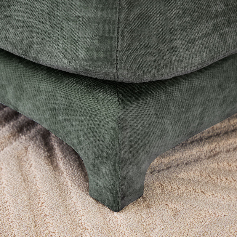 Stylish Sofa With Ottoman And Lumbar Pillows, Ergonomic Design