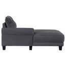 Caspian - Upholstered Curved Arm Chaise Sectional Sofa