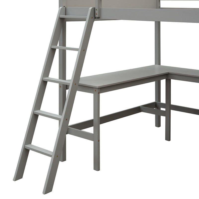 Loft Bed With Shelves With Desk