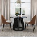 Modern Round Coffee Table With Grille Moldin