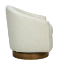 Upholstered Swivel Chair - Cream
