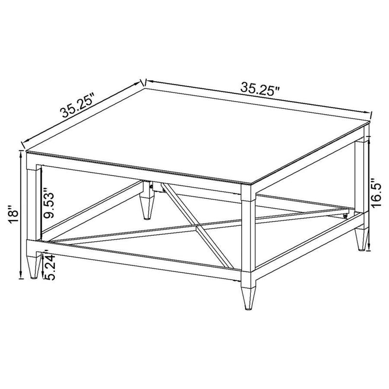 Lindley - Square Coffee And End Table Set