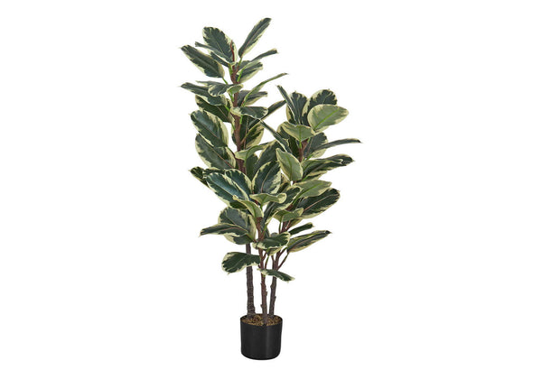 Artificial Plant, 47" Tall, Oak Tree, Indoor, Faux, Fake, Floor, Greenery, Potted, Real Touch, Decorative - Green / Black