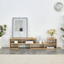 Cube TV Stand With Open Storage And 2 Shelves