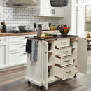 Bay Lodge - Kitchen Cart - Wood - White - 35.5"