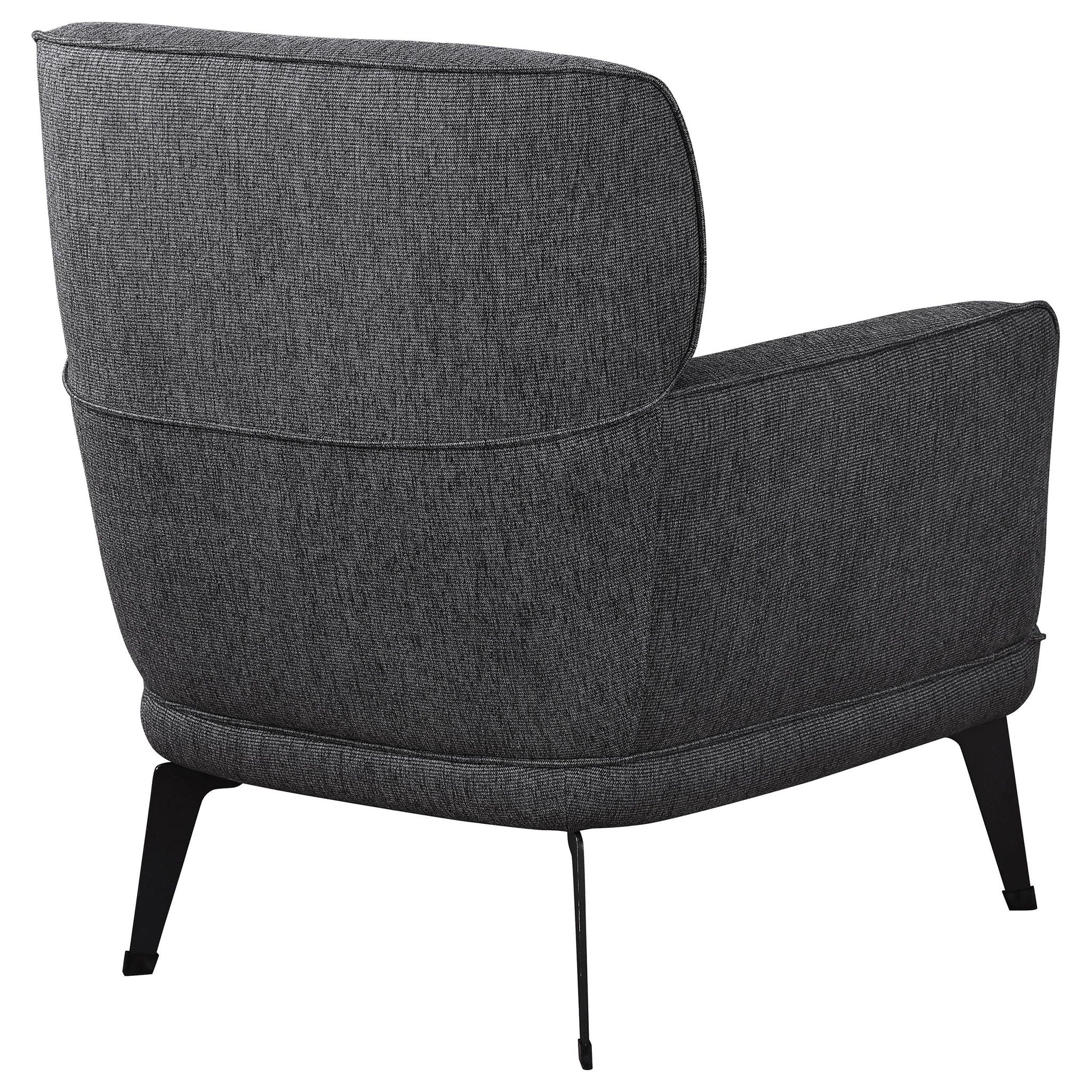 Andrea Upholstered Crecent Arm Accent Chair Grey - Atlantic Fine Furniture Melbourne FL