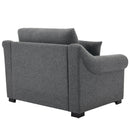 Modern Chenille Oversized Armchair, Chair And A Half, Single Sofa