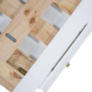 Murphy Bed With Frosted Glass Doors Design, Fake Drawers, Metal Legs