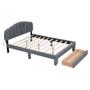 Upholstered Platform Bed With Drawer