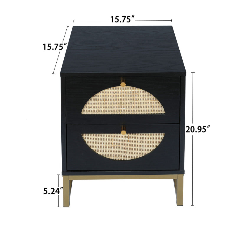 Allen - 2 Drawer Nightstand (Set of 2)