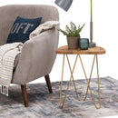 Patrice - Handcrafted Metal And Wood Accent Table