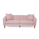 Contemporary 3 Seater Sofa With Plush Accents