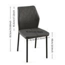 Dining Chairs Living Room Chair Modern Kitchen Armless Side Chair With Metal Legs