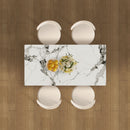 Dining Table Set With Storage, Includes Chairs For Kitchen