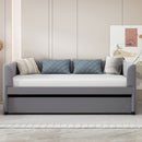 Upholstered Daybed With Ergonomic Design Backrest