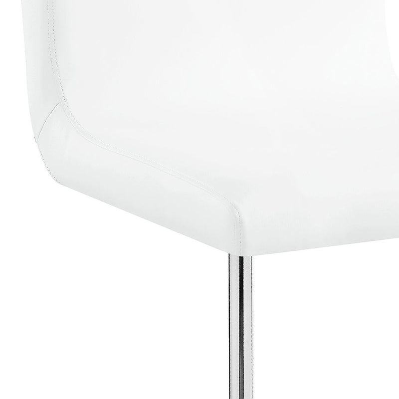 Palton - Side Chair (Set of 2) - White PU & Chrome Finish - Atlantic Fine Furniture Inc