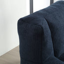 Modern Indoor Fluffy Bean Bag Chair With Memory Foam And Ottoman, Super Soft