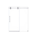 Frameless Single Sliding Shower Door With Clear Tempered Glass