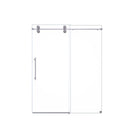 Frameless Single Sliding Shower Door With Clear Tempered Glass