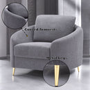 Yuina - Chair - Gray Linen - Atlantic Fine Furniture Inc