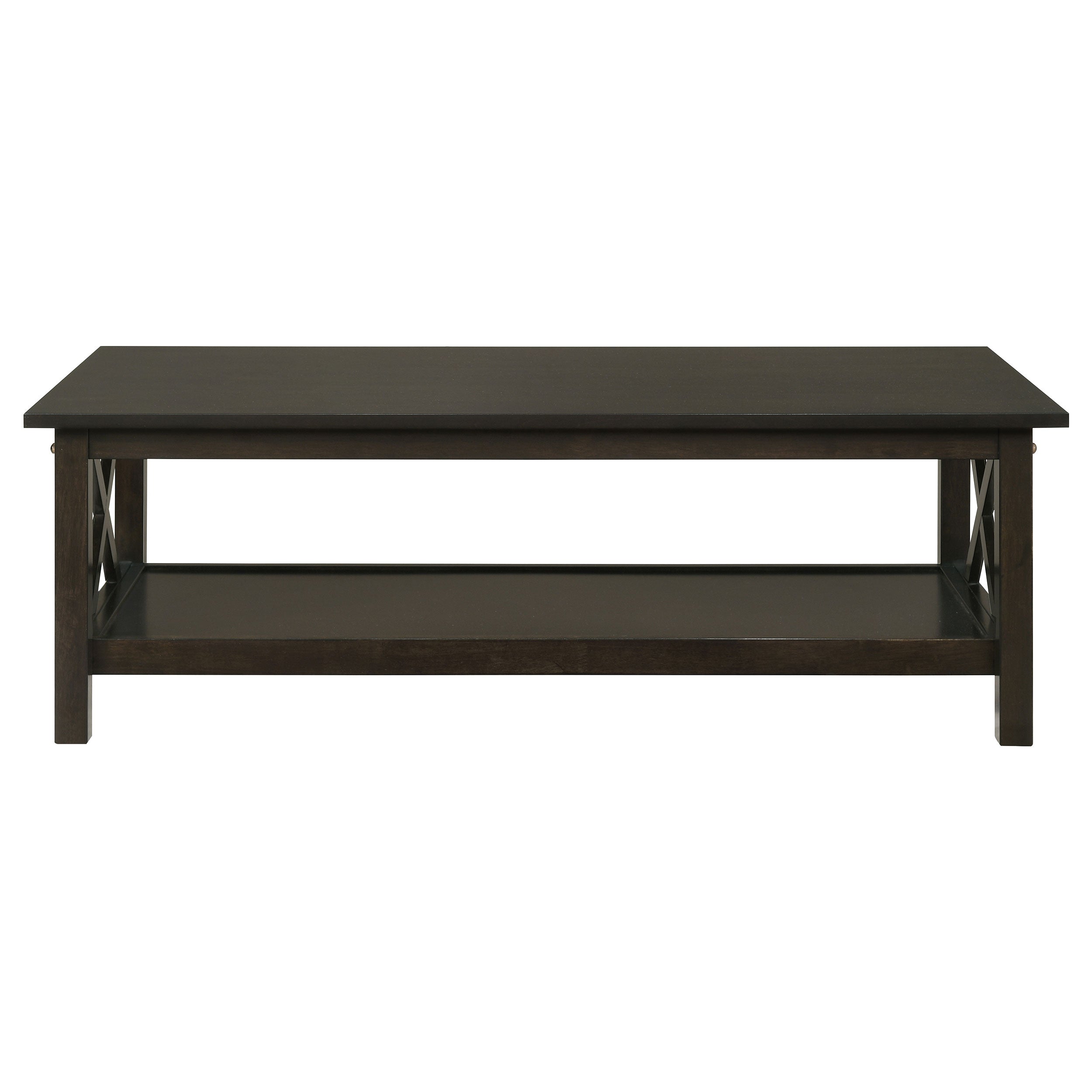 Rachelle 3-piece Rectangular Coffee Table Set Deep Merlot — view 4