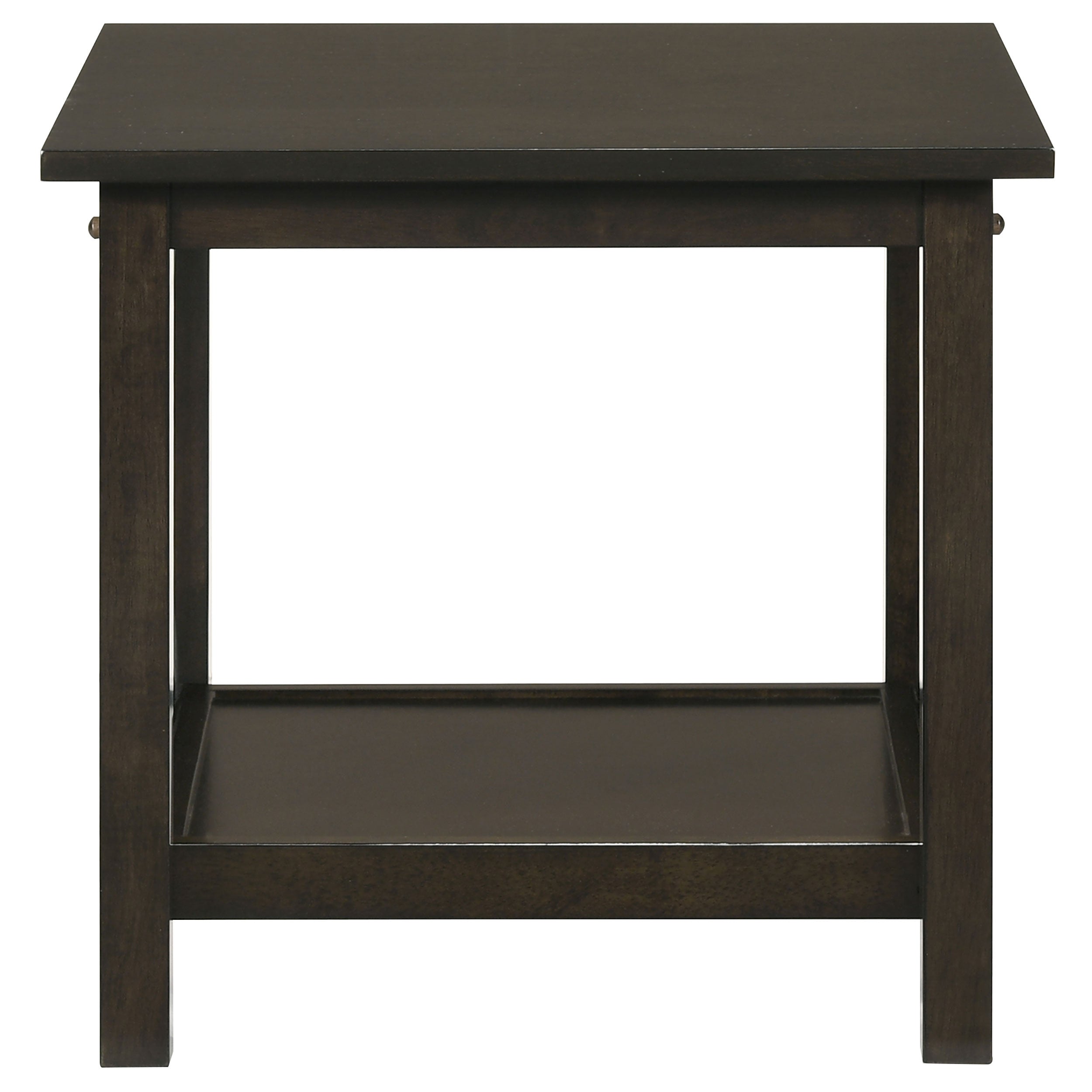 Rachelle 3-piece Rectangular Coffee Table Set Deep Merlot — view 8