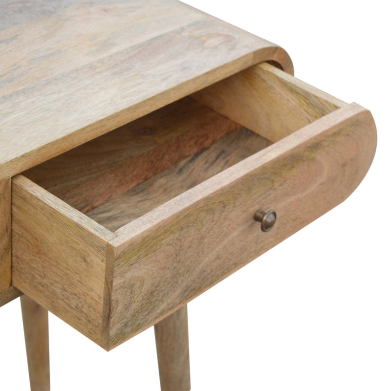 Solid Wood Curved Edge Console Table