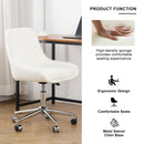 Adjustable And Space-Saving Chair With Golden Electroplated Legs