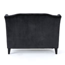 Nurturing - Upholstered Loveseat With Wing Back And Diamond Tufting