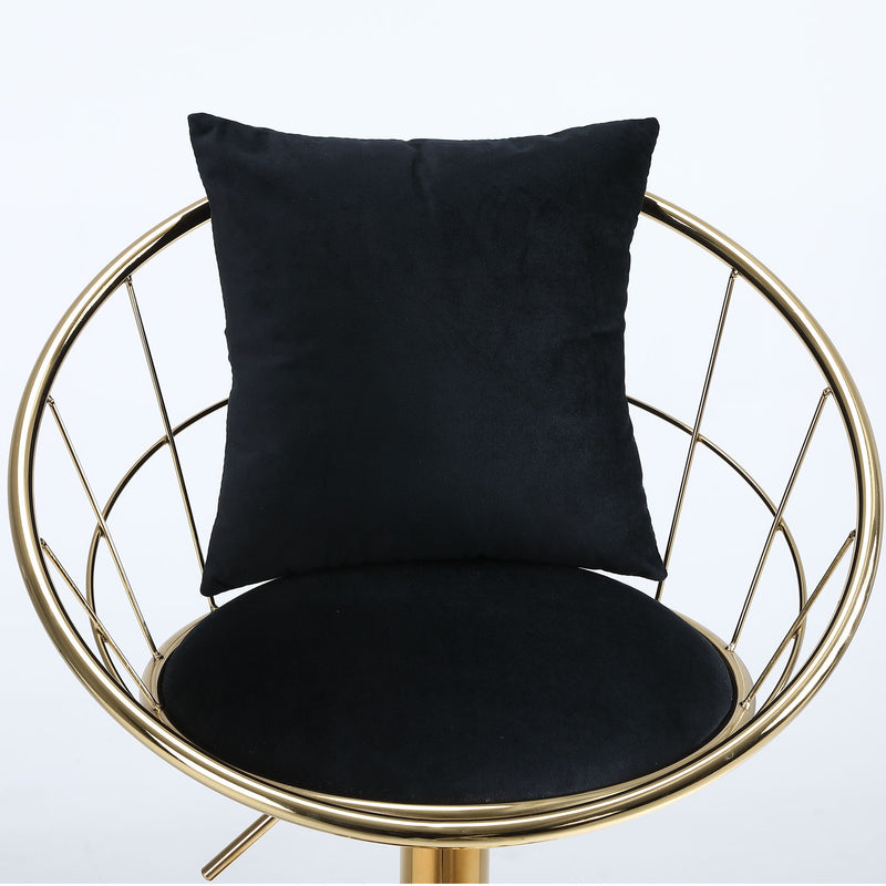 Unique Design Bar Chair, 360 Degree Rotation, Adjustable Height, Suitable For Dining Room And Bar