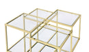 Uchenna - Coffee Table - Clear Glass & Gold