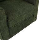 360° Swivel Accent Barrel Armchair With Side Pockets, Compact Design
