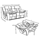 Higgins - Upholstered Motion Reclining Sofa Set