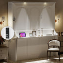 Murphy Bed With Desk, LED Lights & USB Charging Station