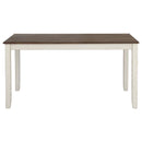 Fortress - 7 Piece Rectangular Dining Set - Vintage Vanilla