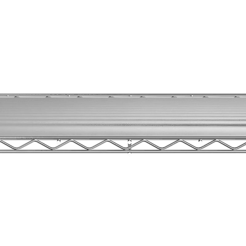 Heavy Duty Adjustable Shelving Unit, 5 Tier Wire Storage Shelves With Wheels - Brushed Nickel